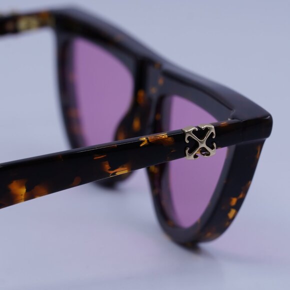 Off-White OERI13V JASPER 6030 Sunglasses Havana Geometric Frame, Pink Lenses - Picture 5 of 9